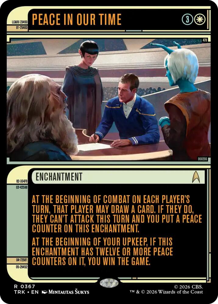 Peace in Our Time (Showcase) (367) [Star Trek] | Boutique FDB TCG