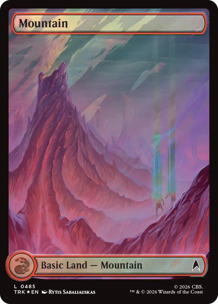Mountain (0485) (Surge Foil) [Star Trek] | Boutique FDB TCG