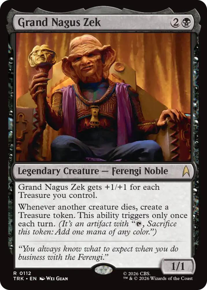 Grand Nagus Zek (112) [Star Trek] | Boutique FDB TCG
