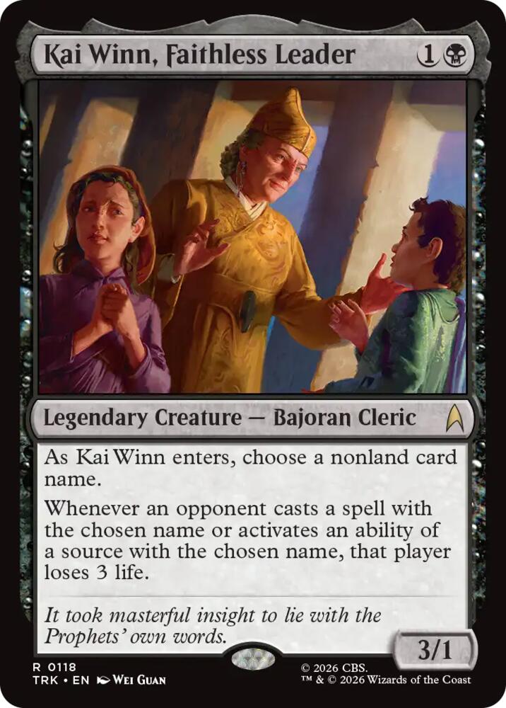 Kai Winn, Faithless Leader (118) [Star Trek] | Boutique FDB TCG
