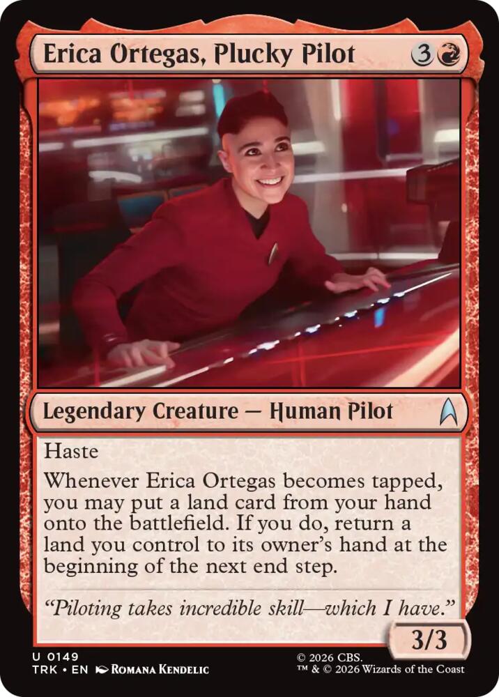 Erica Ortegas, Plucky Pilot (149) [Star Trek] | Boutique FDB TCG