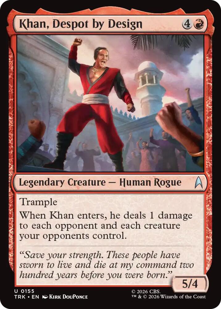 Khan, Despot by Design (155) [Star Trek] | Boutique FDB TCG