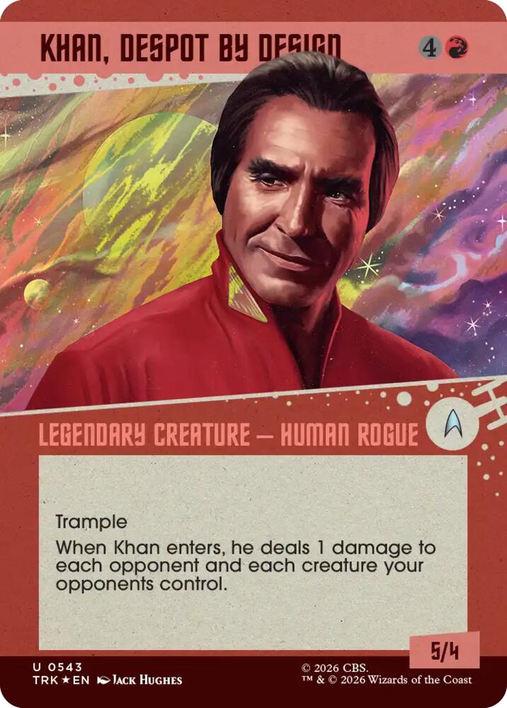 Khan, Despot by Design (Showcase) (Surge Foil) (543) [Star Trek] | Boutique FDB TCG