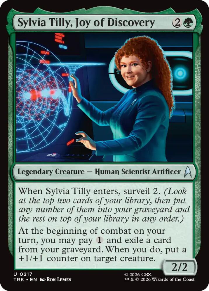Sylvia Tilly, Joy of Discovery (217) [Star Trek] | Boutique FDB TCG
