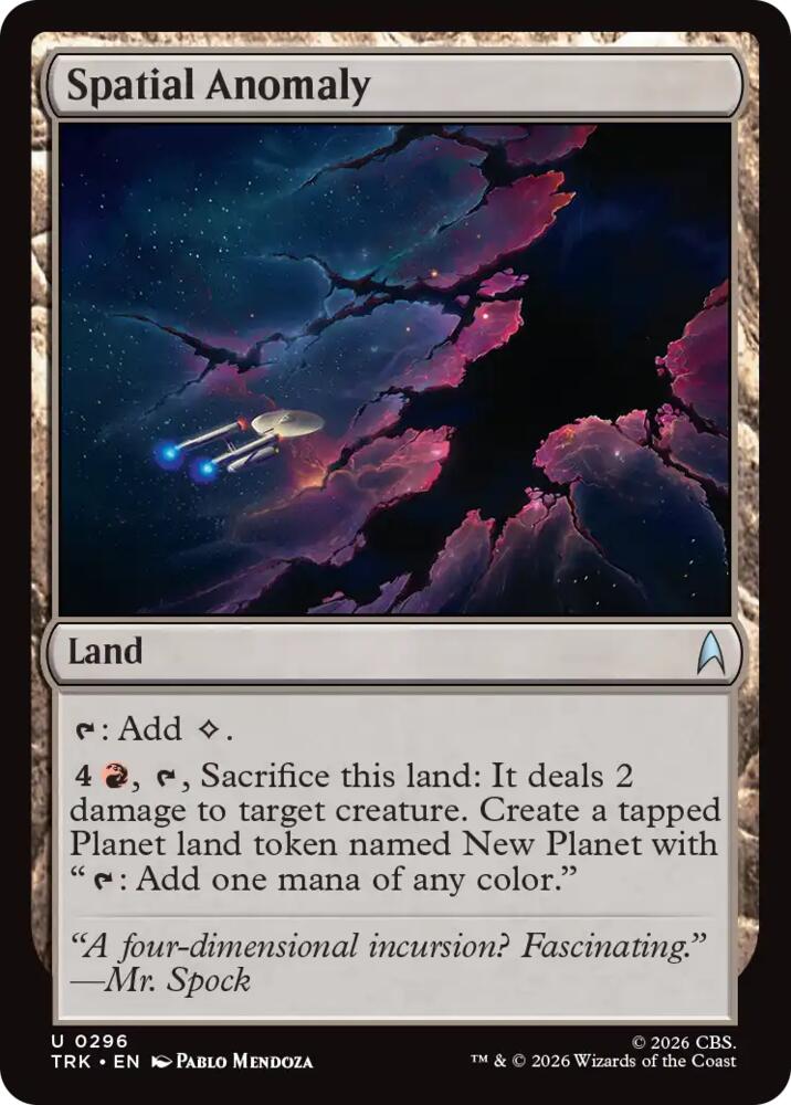 Spatial Anomaly (296) [Star Trek] | Boutique FDB TCG