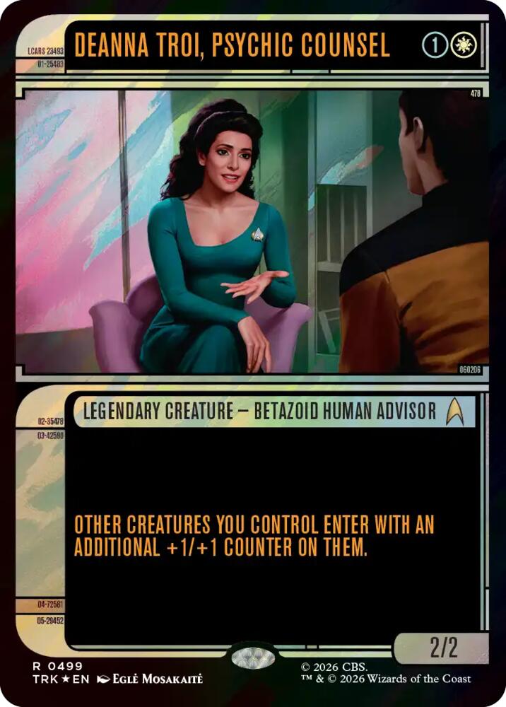 Deanna Troi, Psychic Counsel (Showcase) (Surge Foil) (499) [Star Trek] | Boutique FDB TCG