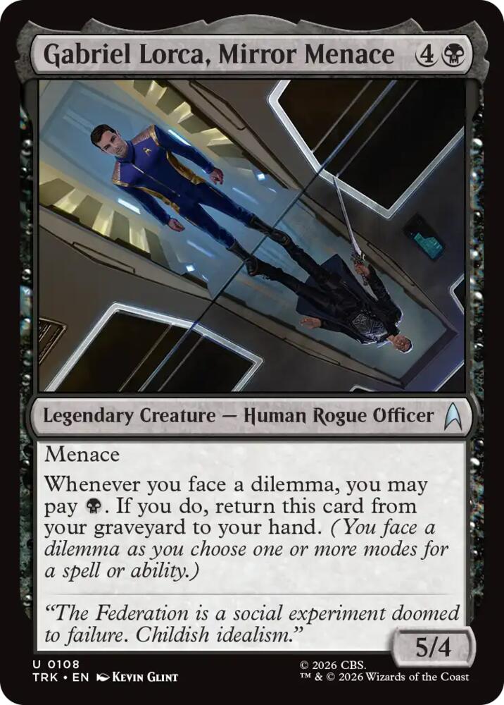 Gabriel Lorca, Mirror Menace (108) [Star Trek] | Boutique FDB TCG