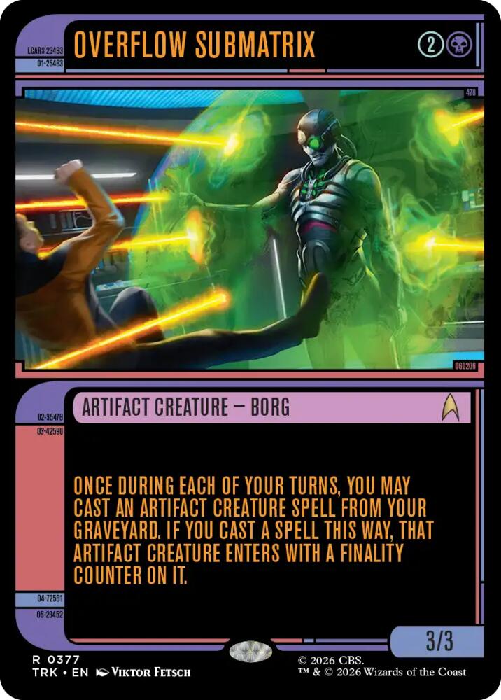 Overflow Submatrix (Showcase) (377) [Star Trek] | Boutique FDB TCG