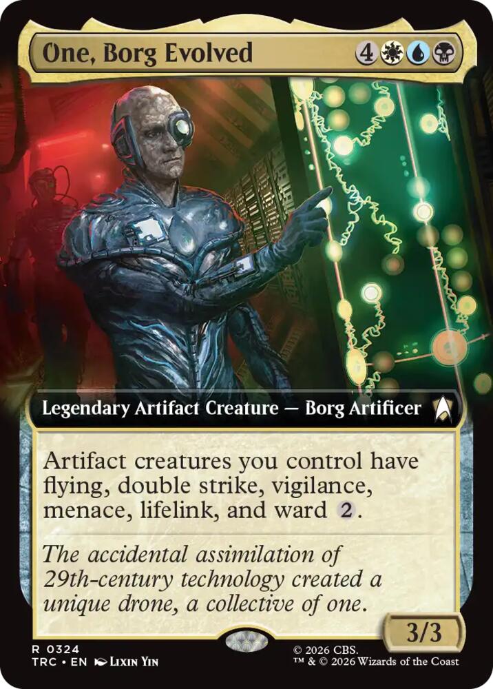 One, Borg Evolved (Extended Art) (324) [Star Trek Commander] | Boutique FDB TCG