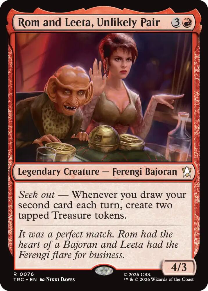 Rom and Leeta, Unlikely Pair (Surge Foil) (76) [Star Trek Commander] | Boutique FDB TCG