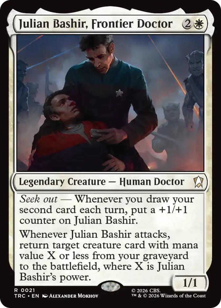 Julian Bashir, Frontier Doctor (Surge Foil) (21) [Star Trek Commander] | Boutique FDB TCG