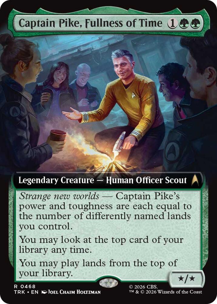 Captain Pike, Fullness of Time (Extended Art) (468) [Star Trek] | Boutique FDB TCG