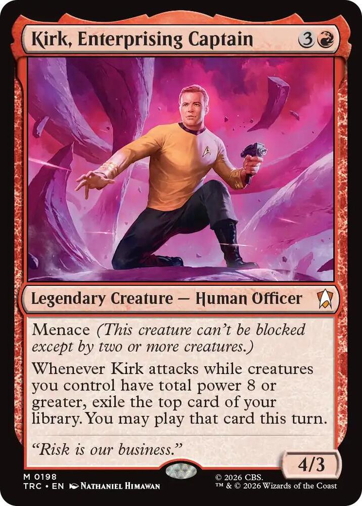 Kirk, Enterprising Captain (198) [Star Trek Commander] | Boutique FDB TCG