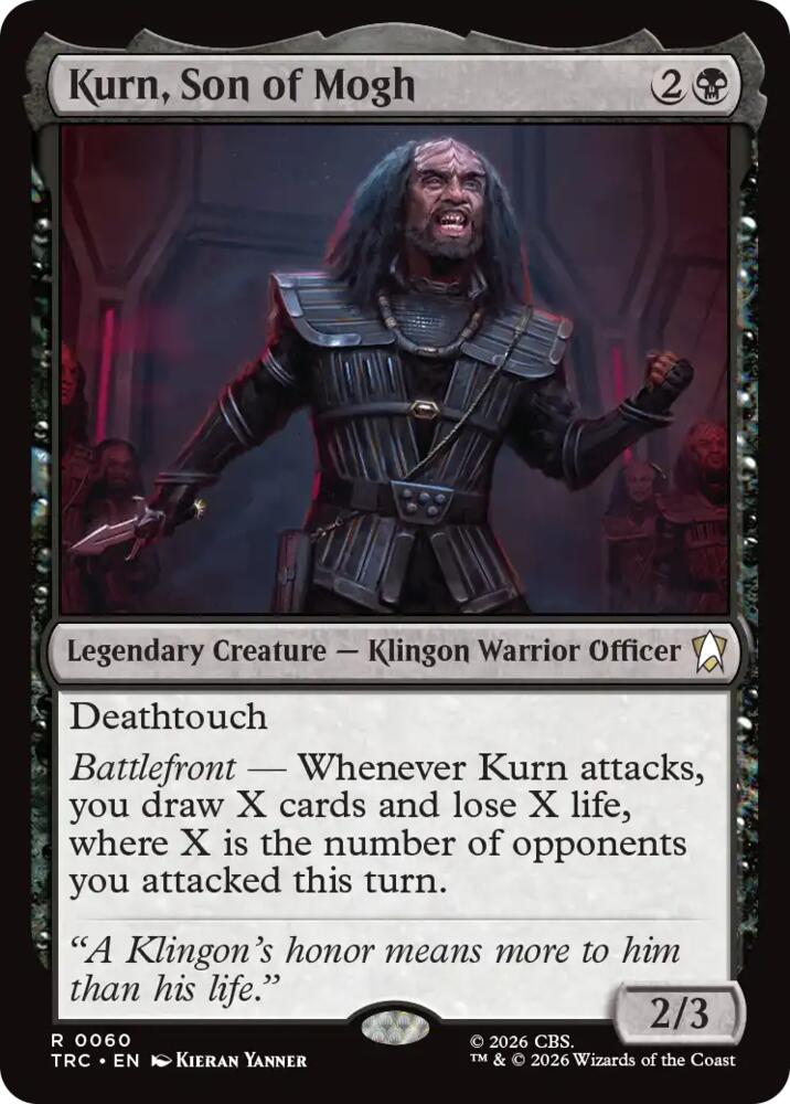 Kurn, Son of Mogh (Surge Foil) (60) [Star Trek Commander] | Boutique FDB TCG