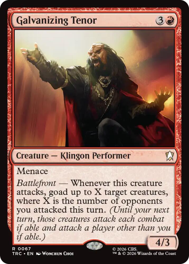 Galvanizing Tenor (67) [Star Trek Commander] | Boutique FDB TCG