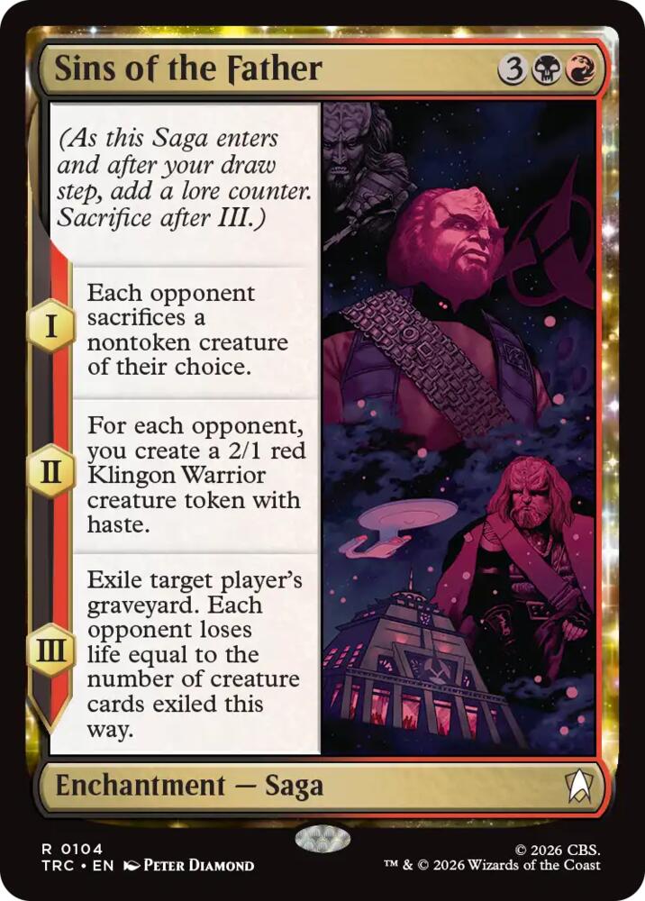Sins of the Father (Surge Foil) (104) [Star Trek Commander] | Boutique FDB TCG