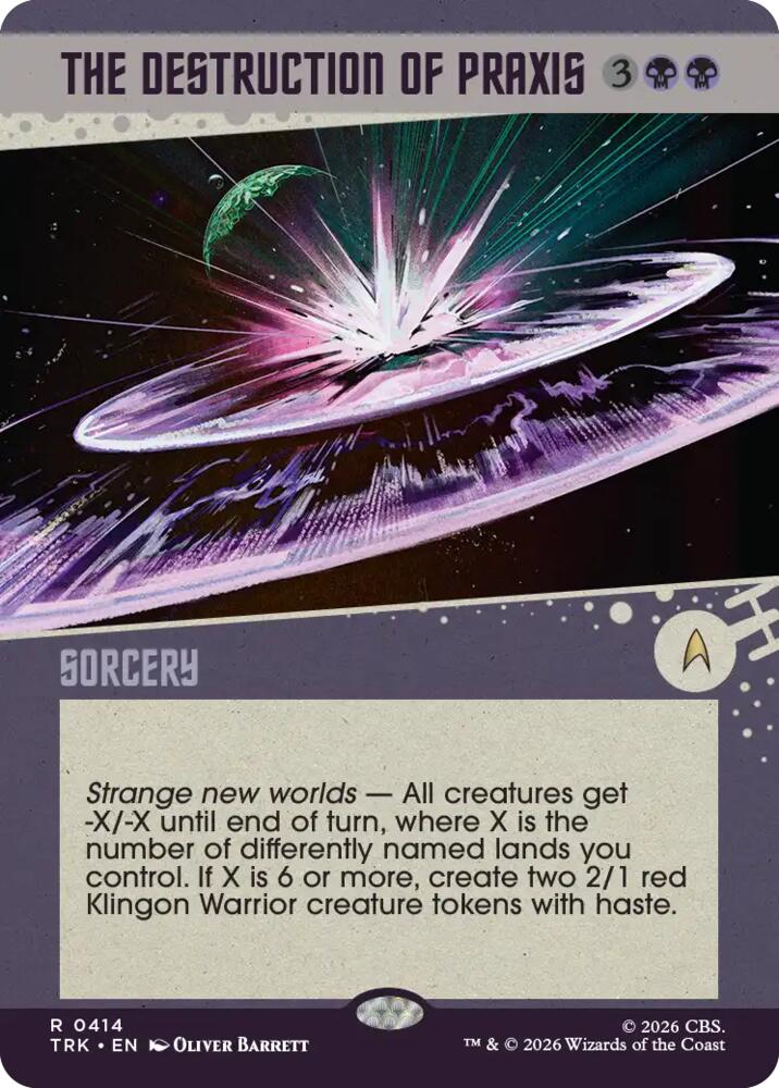 The Destruction of Praxis (Showcase) (414) [Star Trek] | Boutique FDB TCG