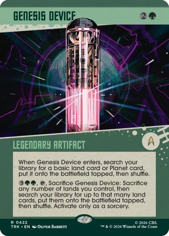 Genesis Device (Showcase) (422) [Star Trek] | Boutique FDB TCG