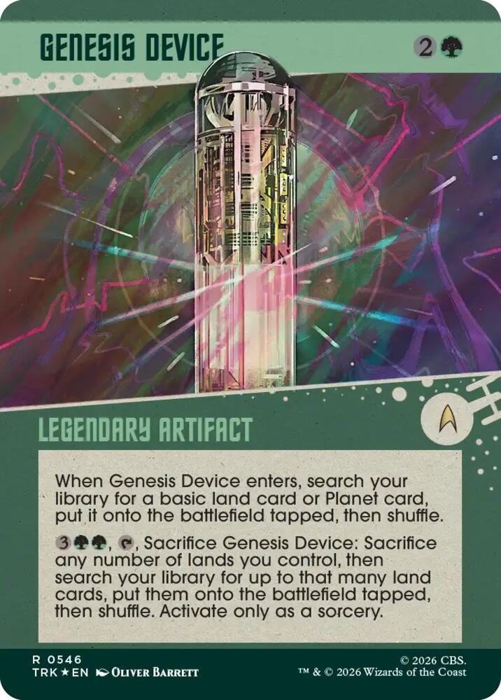 Genesis Device (Showcase) (Surge Foil) (546) [Star Trek] | Boutique FDB TCG