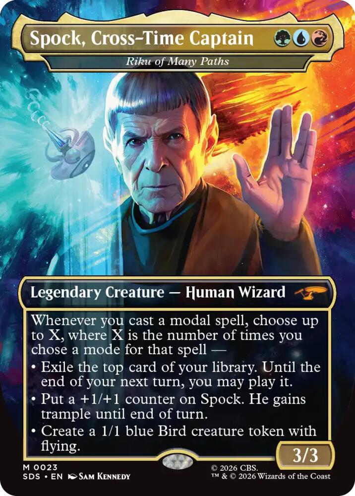 Spock, Cross-Time Captain - Riku of Many Paths (Borderless) (23) [Star Trek: Stardates] | Boutique FDB TCG