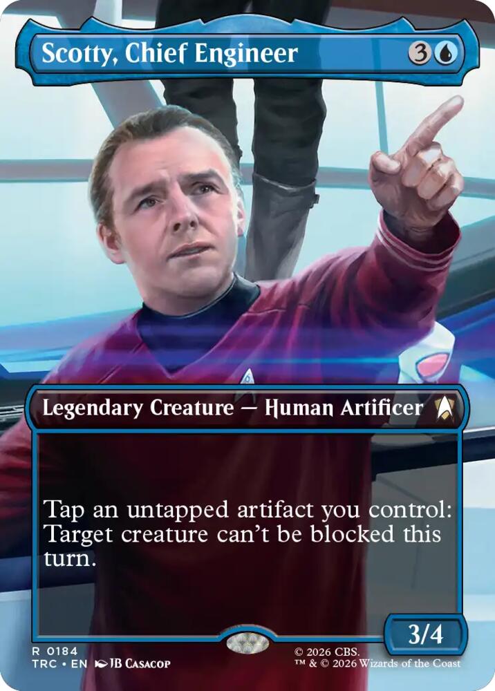 Scotty, Chief Engineer (Borderless) (184) [Star Trek Commander] | Boutique FDB TCG