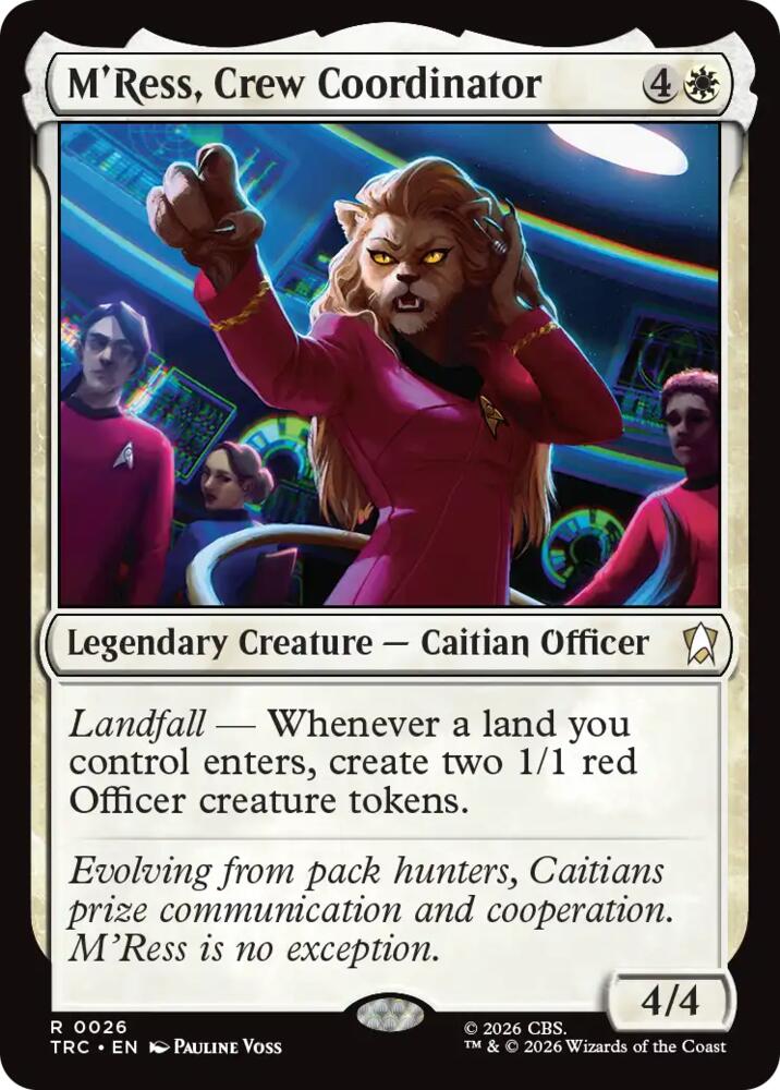 M'Ress, Crew Coordinator (Surge Foil) (26) [Star Trek Commander] | Boutique FDB TCG