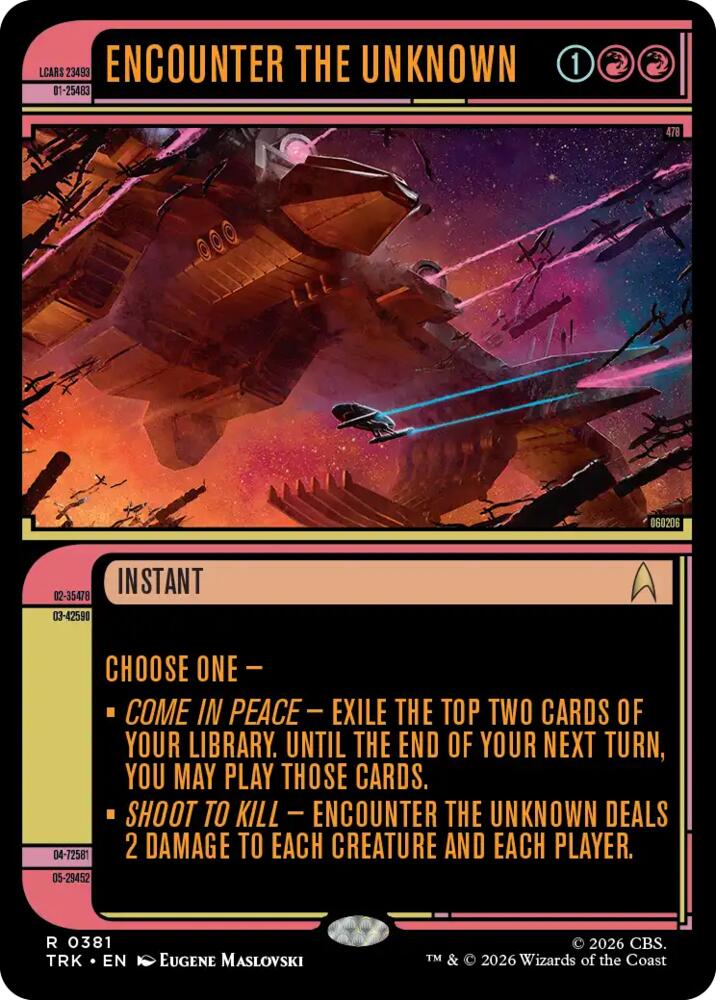 Encounter the Unknown (Showcase) (381) [Star Trek] | Boutique FDB TCG