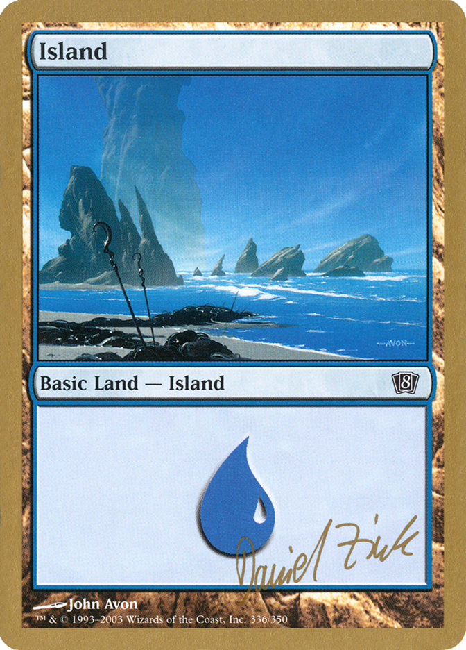 Island (dz336) (Daniel Zink) [World Championship Decks 2003] | Boutique FDB TCG