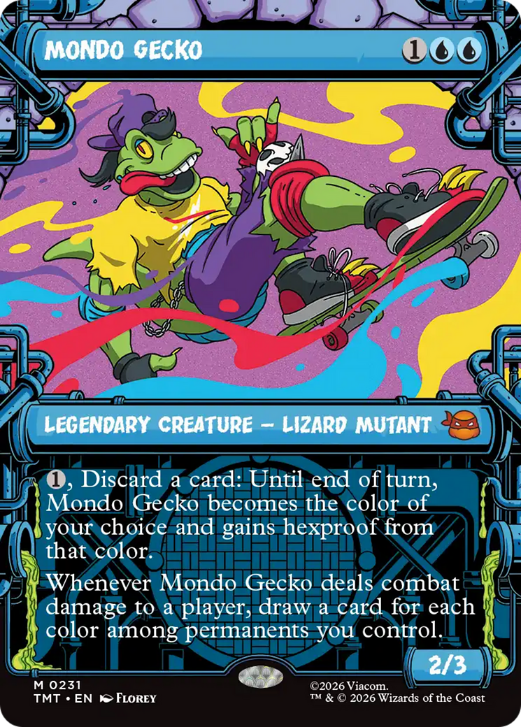 Mondo Gecko (Showcase) [Teenage Mutant Ninja Turtles] | Boutique FDB TCG