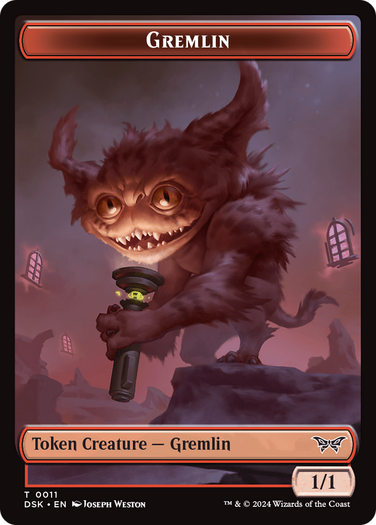 Gremlin Token [Duskmourn: House of Horror Tokens] | Boutique FDB TCG