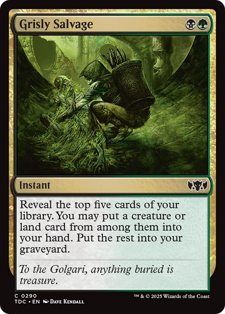 Grisly Salvage [Tarkir: Dragonstorm Commander] | Boutique FDB TCG