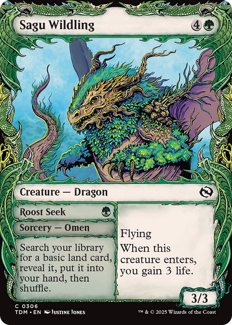 Sagu Wildling (Showcase) [Tarkir: Dragonstorm] | Boutique FDB TCG