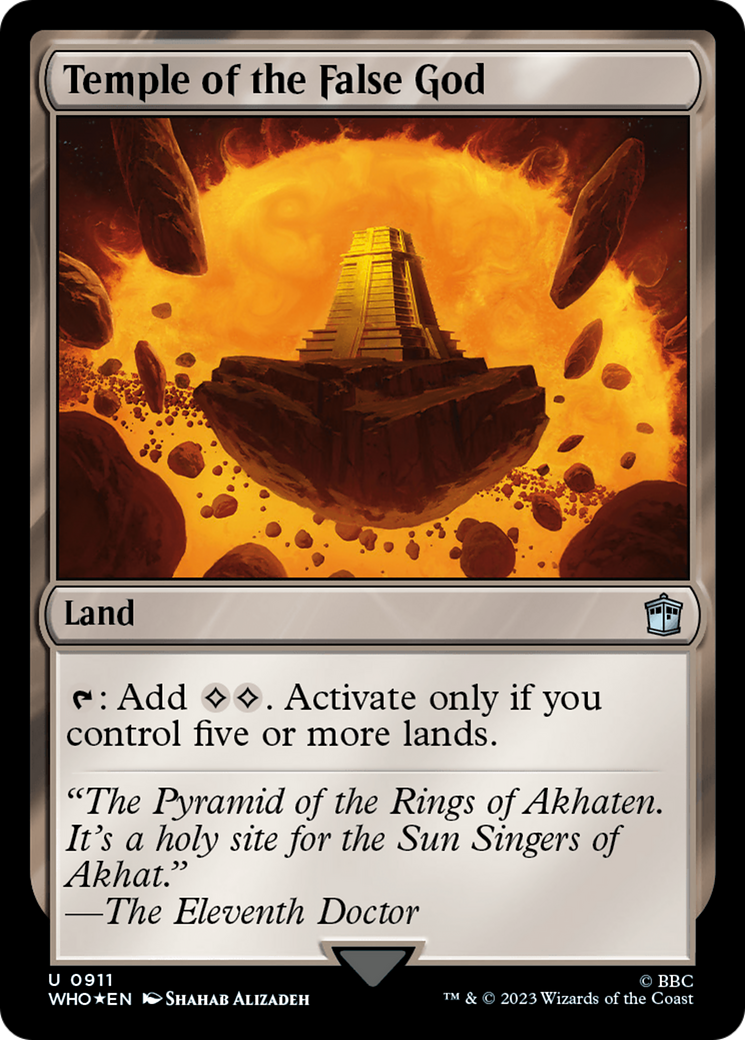 Temple of the False God (Surge Foil) [Doctor Who] | Boutique FDB TCG