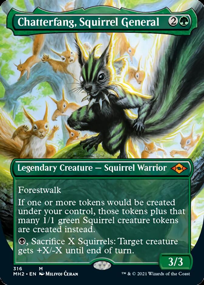 Chatterfang, Squirrel General (Borderless Alternate Art) [Modern Horizons 2] | Boutique FDB TCG