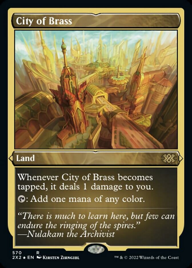 City of Brass (Foil Etched) [Double Masters 2022] | Boutique FDB TCG