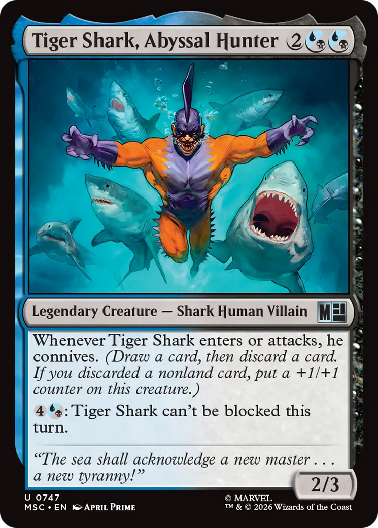 Tiger Shark, Abyssal Hunter [Marvel Super Heroes Commander] | Boutique FDB TCG