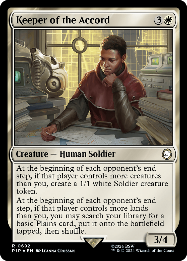 Keeper of the Accord (Surge Foil) [Fallout] | Boutique FDB TCG