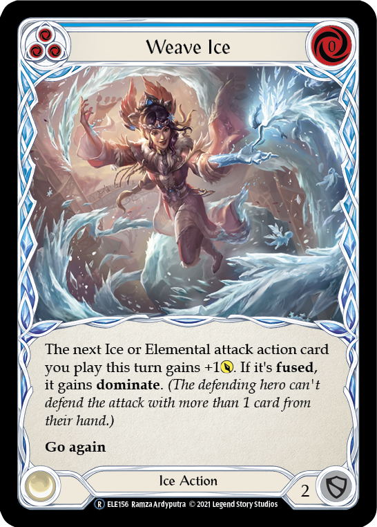 Weave Ice (Blue) [U-ELE156] (Tales of Aria Unlimited)  Unlimited Normal | Boutique FDB TCG