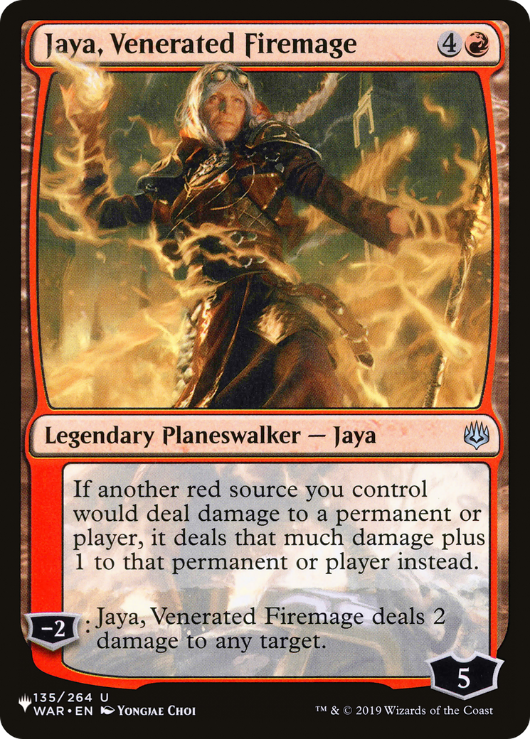 Jaya, Venerated Firemage [The List Reprints] | Boutique FDB TCG