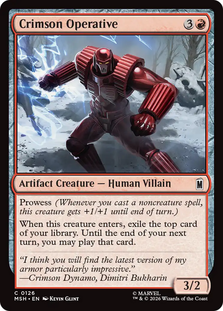Crimson Operative [Marvel Super Heroes] | Boutique FDB TCG