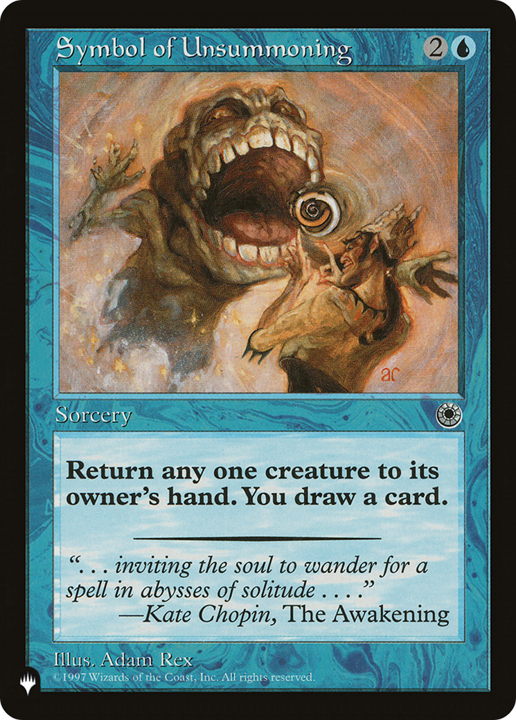 Symbol of Unsummoning [The List Reprints] | Boutique FDB TCG