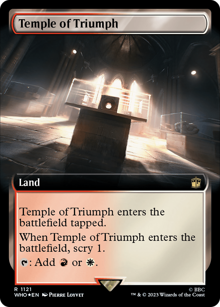 Temple of Triumph (Extended Art) (Surge Foil) [Doctor Who] | Boutique FDB TCG