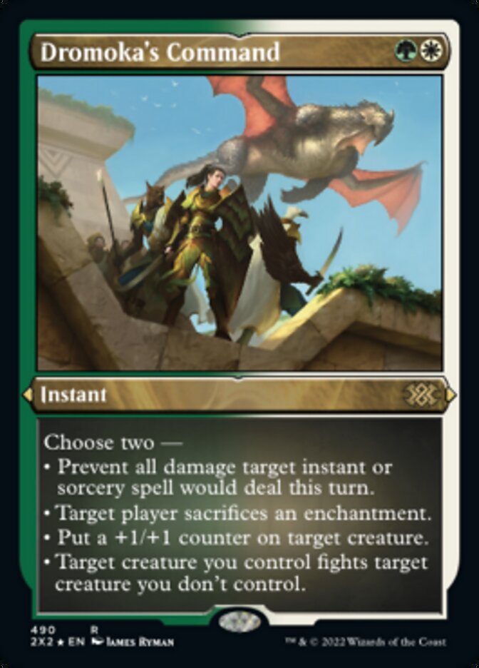 Dromoka's Command (Foil Etched) [Double Masters 2022] | Boutique FDB TCG