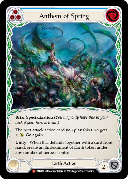 Anthem of Spring [DTD196] (Dusk Till Dawn)  Rainbow Foil | Boutique FDB TCG