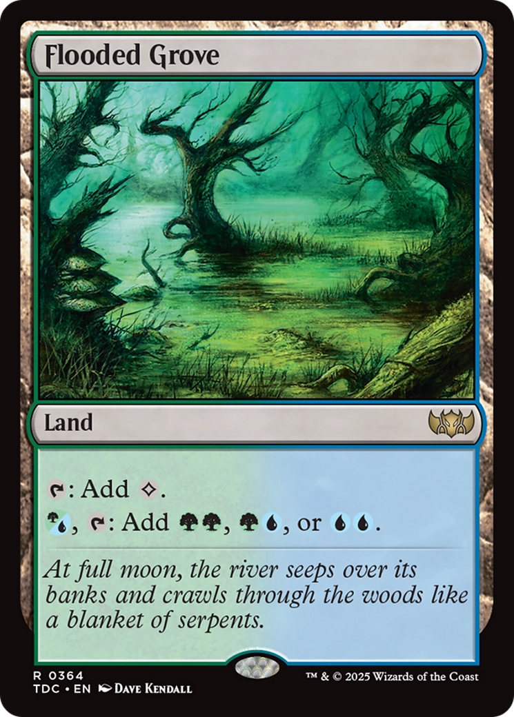 Flooded Grove [Tarkir: Dragonstorm Commander] | Boutique FDB TCG