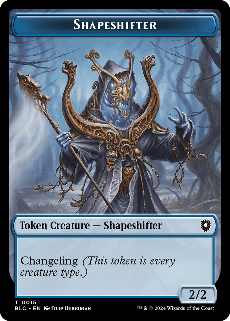 Pest // Shapeshifter Double-Sided Token [Bloomburrow Commander Tokens] | Boutique FDB TCG