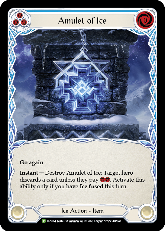 Amulet of Ice [LGS064] (Promo)  Cold Foil | Boutique FDB TCG