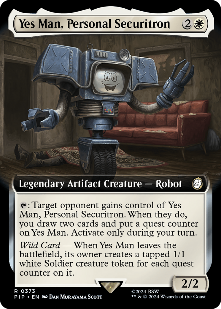 Yes Man, Personal Securitron (Extended Art) [Fallout] | Boutique FDB TCG