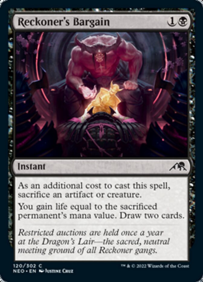 Reckoner's Bargain [Kamigawa: Neon Dynasty] | Boutique FDB TCG