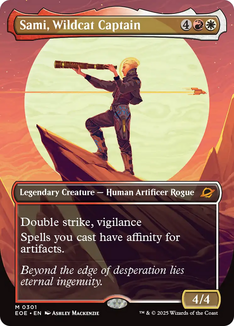 Sami, Wildcat Captain (Borderless) [Edge of Eternities] | Boutique FDB TCG